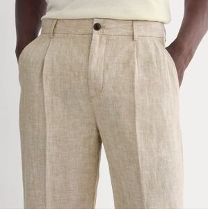 Everlane The Linen Pleated Trouser Nwt